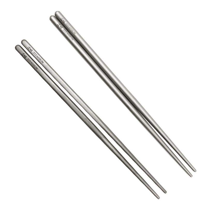 Camping Cooking With Kids - Chopsticks Metal Reusable Chopstick Sticks Titanium