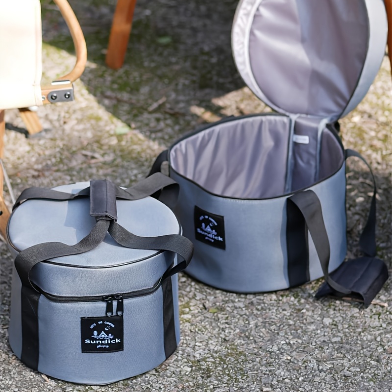 Camping Cooking Griddle - Padded Camping Cookware Storage Bag 9L/14L