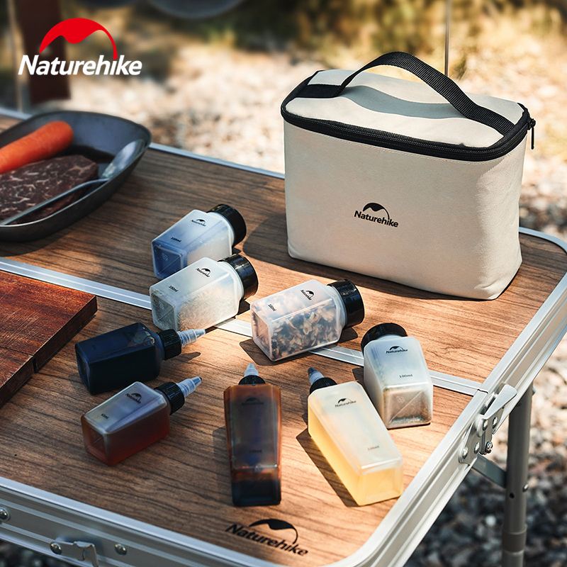 Camping Cooking Kit - Naturehike Condiment Bottle 6/8pcs Outdoor Portable