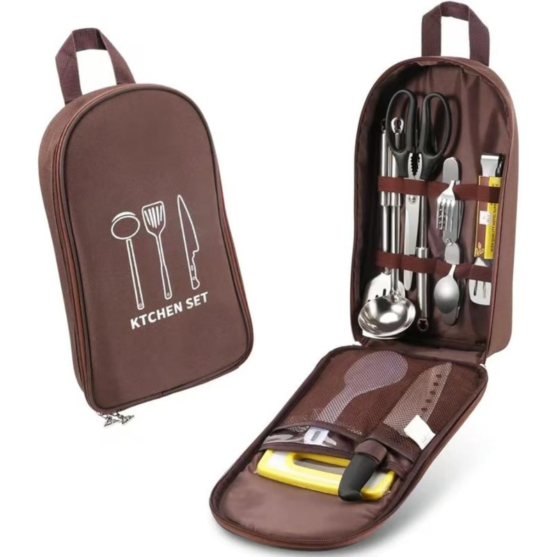 Camping Travel Cooking Utensil - Camping Cooking Equipment Bag recension och pris