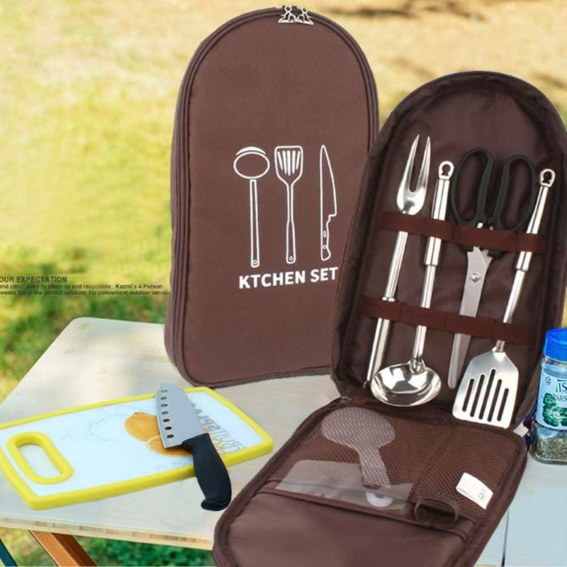 Camping Travel Cooking Utensil - Camping Cooking Equipment Bag recension och pris