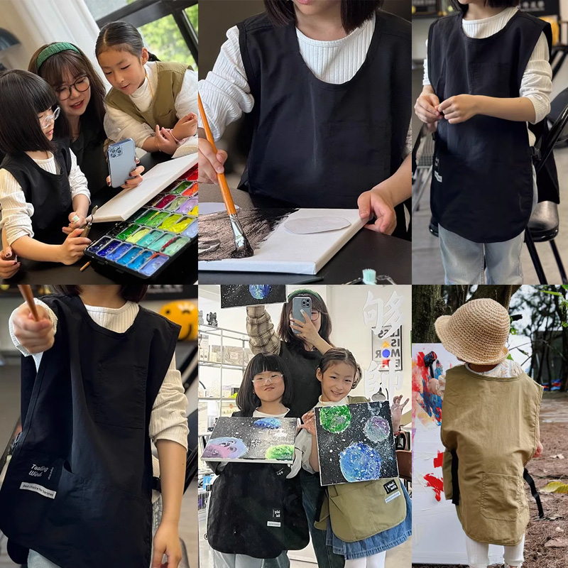 Oilproof Waterproof Kids Apron - Camping Cooking With Kids recension och pris