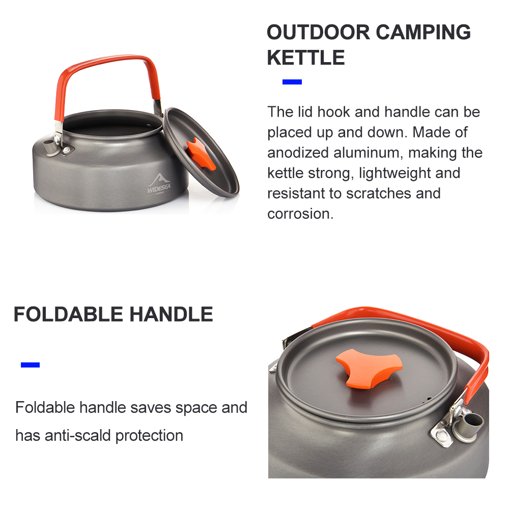 Widesea 1.1L 2L1.5L Camping Wa - Camping Cooking Kit recension och pris