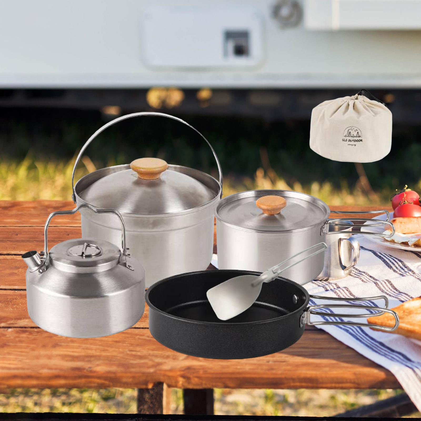 Camping Cookware Cook Gear Por - Camping Cooking Set With Kettle recension och pris