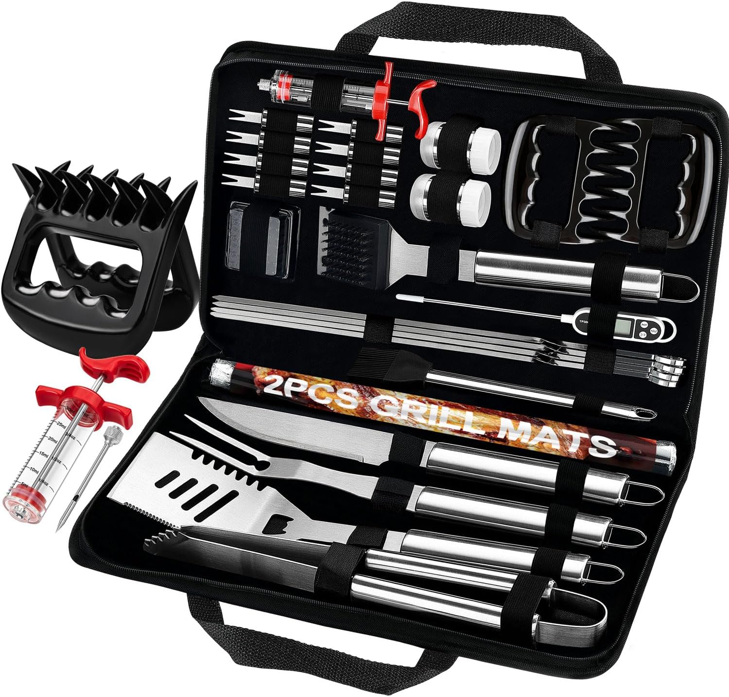 28Pcs Grilling Accessories in  - Meat Thermometer Camp recension och pris