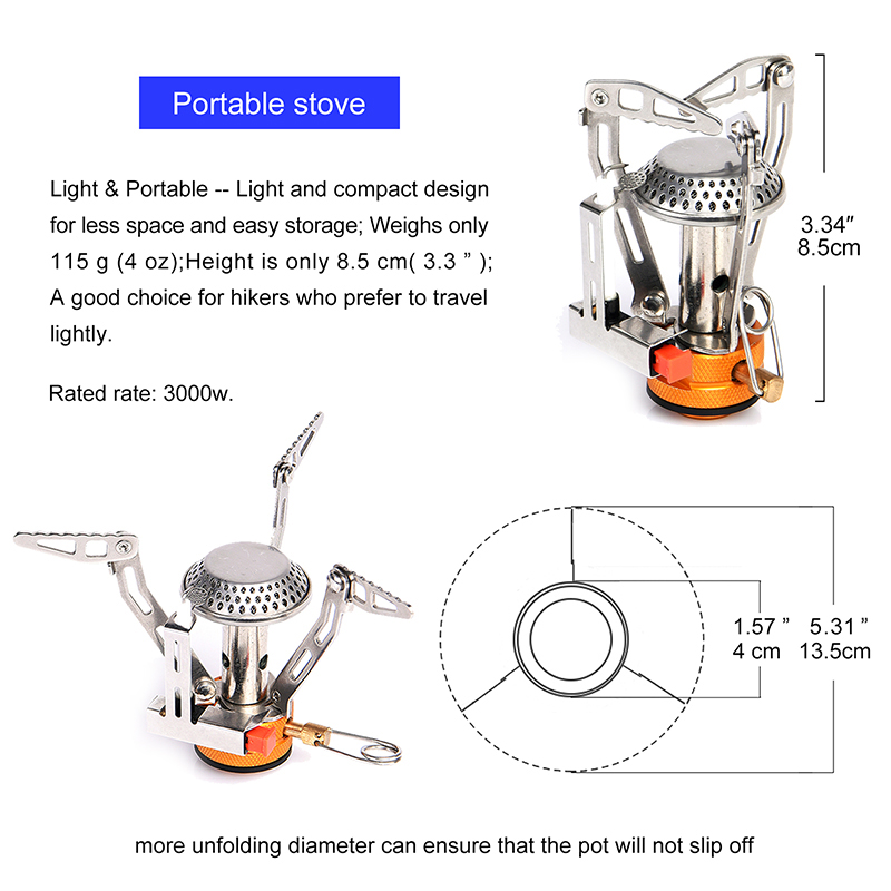 Widesea One-Piece Gas Stove 35 - Camping Cooking System recension och pris