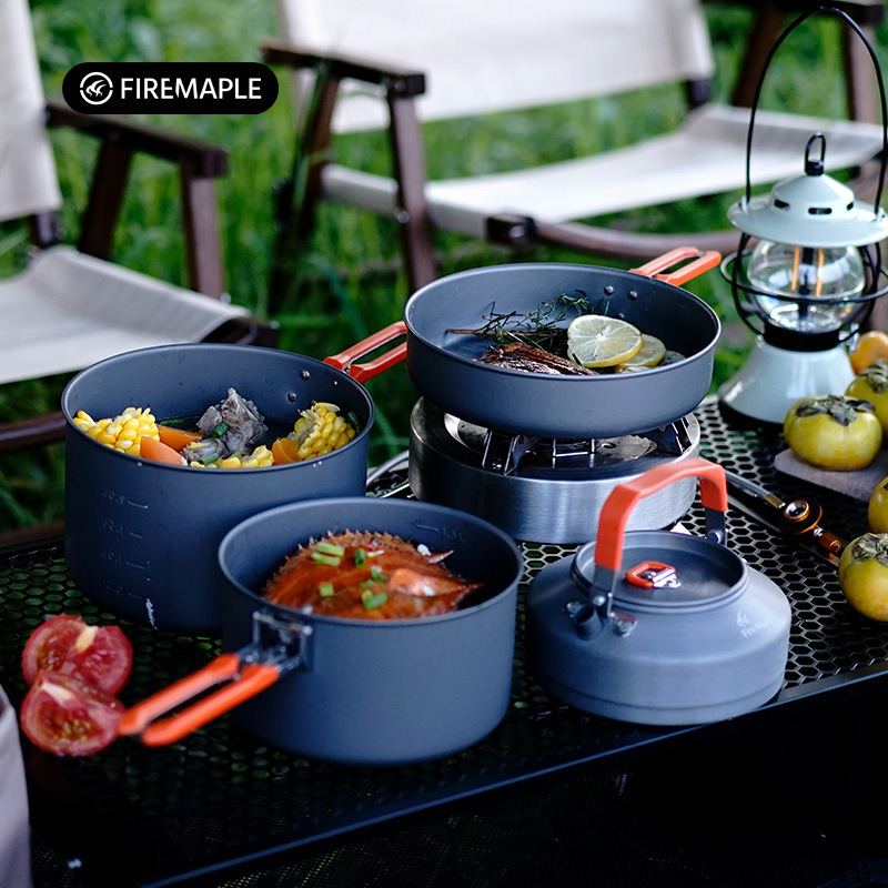 Outdoor Camping Cooker Pot Set - Camping Cooking Equipment Bag recension och pris