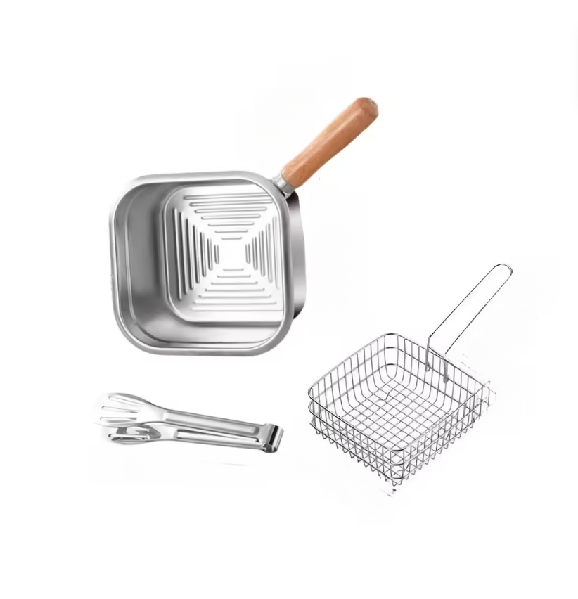 1 Set 316 Stainless Steel Squa - Camping Cooking Set Detachable Handle recension och pris