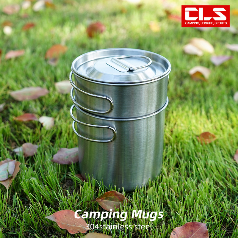 2Pcs/Set Camping Kettle Stainl - Camping Cooking Set With Kettle recension och pris
