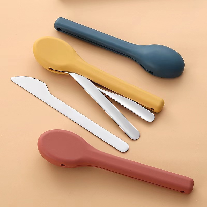 3-Piece Portable Flatware Pock - Camping Cooking Set Stainless Steel recension och pris