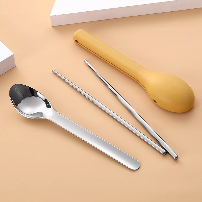 3-Piece Portable Flatware Pock - Camping Cooking Set Stainless Steel recension och pris