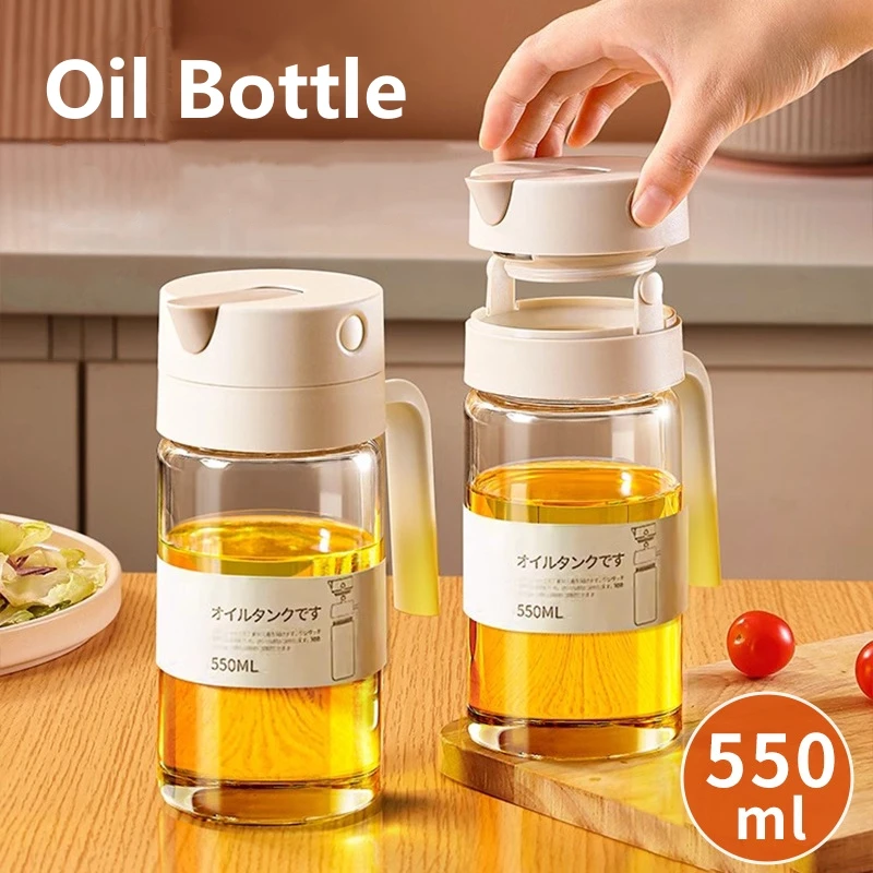 550mL Pourer Glass Bottles Oil - Camping Cooking Oil Container recension och pris