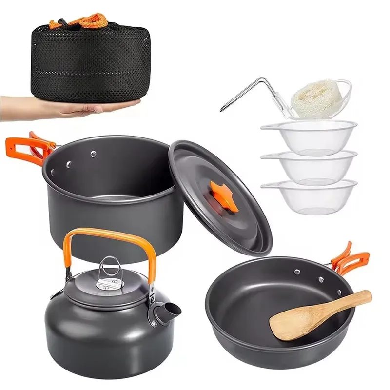 Outdoor Aluminum Alloy Camping - Camping Cooking Set With Kettle recension och pris