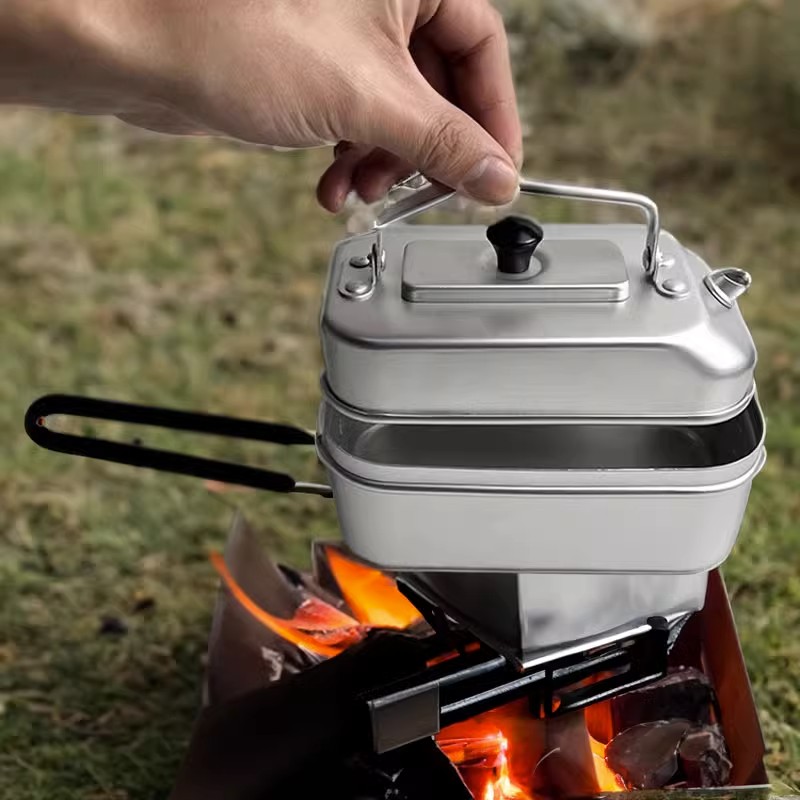 Ultralight Portable Picnic Cam - Camping Cooking Set With Kettle recension och pris
