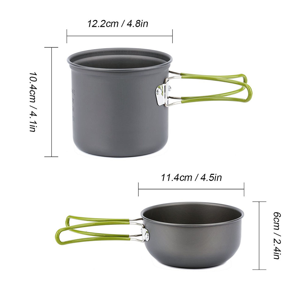 Ultralight Camping Pots Cookwa - Camping Cooking Roll recension och pris