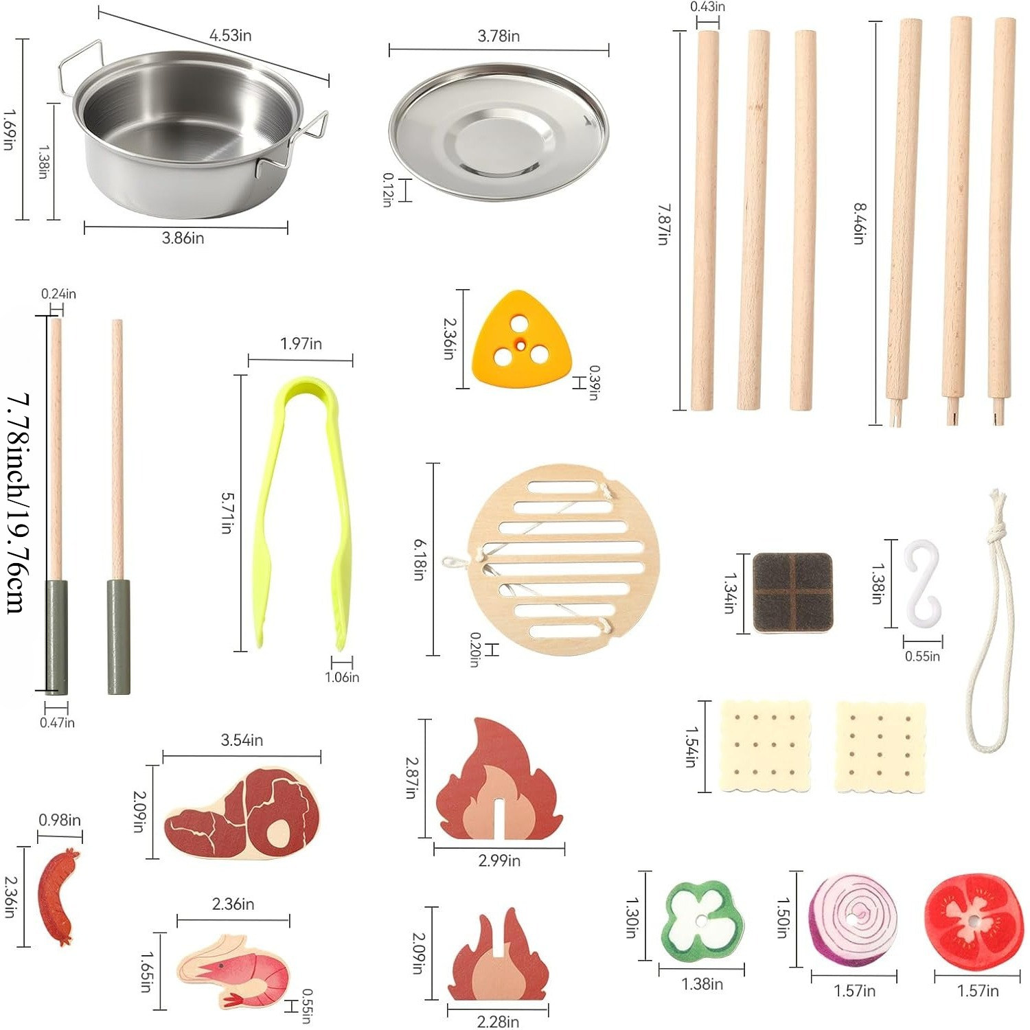 Wooden Kids Camping Toy Set Ca - Camping Cooking With Kids recension och pris
