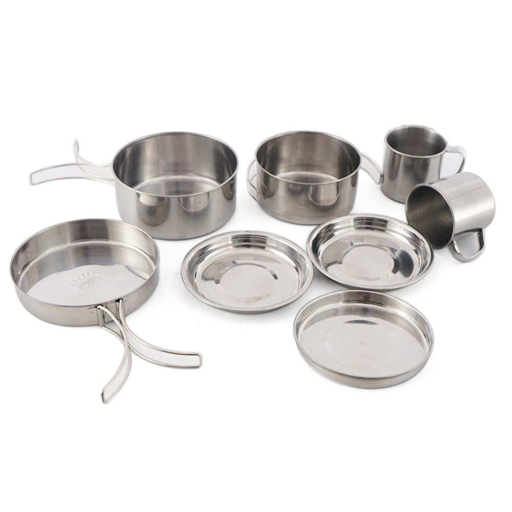 8PCS Stainless Steel Cooking P - Camping Cooking Hot Plate recension och pris
