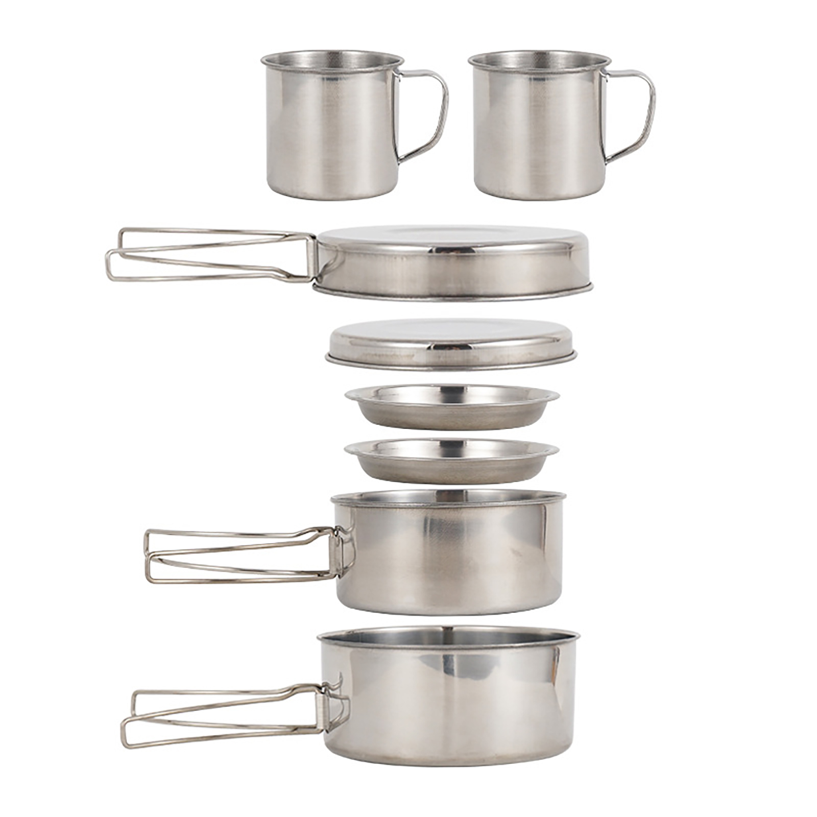 8PCS Stainless Steel Cooking P - Camping Cooking Hot Plate recension och pris
