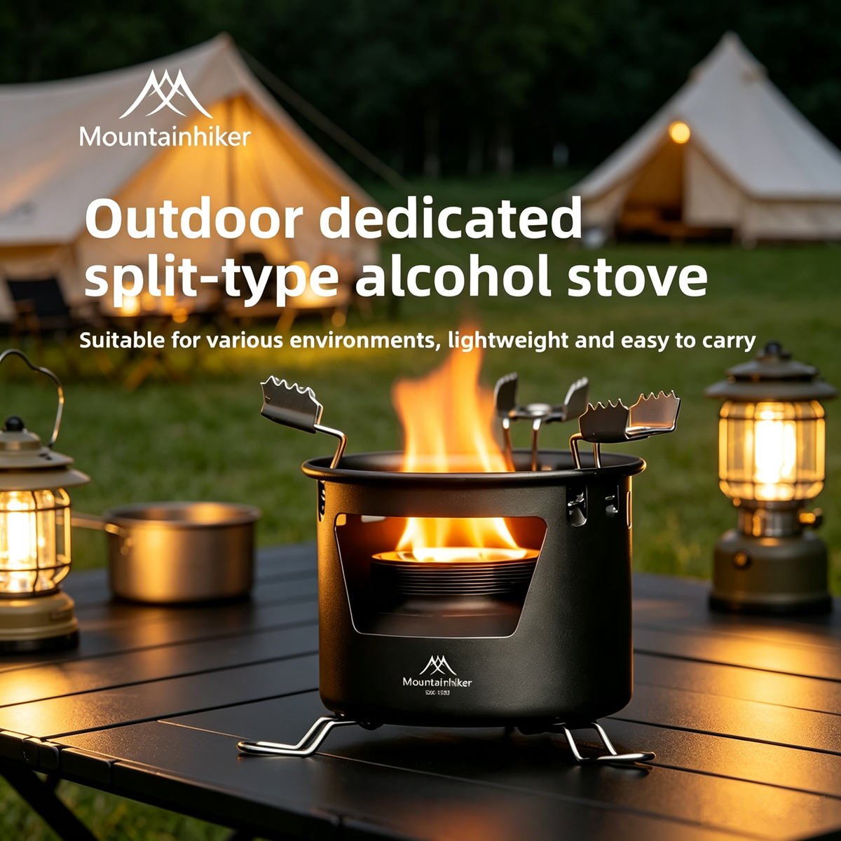 MOUNTAINHIKER Outdoor Portable - Camping Cooking On Fire recension och pris