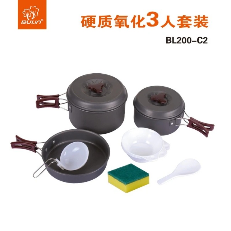 Bulin Outdoor Pot Set Pot Camp - Camping Cooking Set With Kettle recension och pris