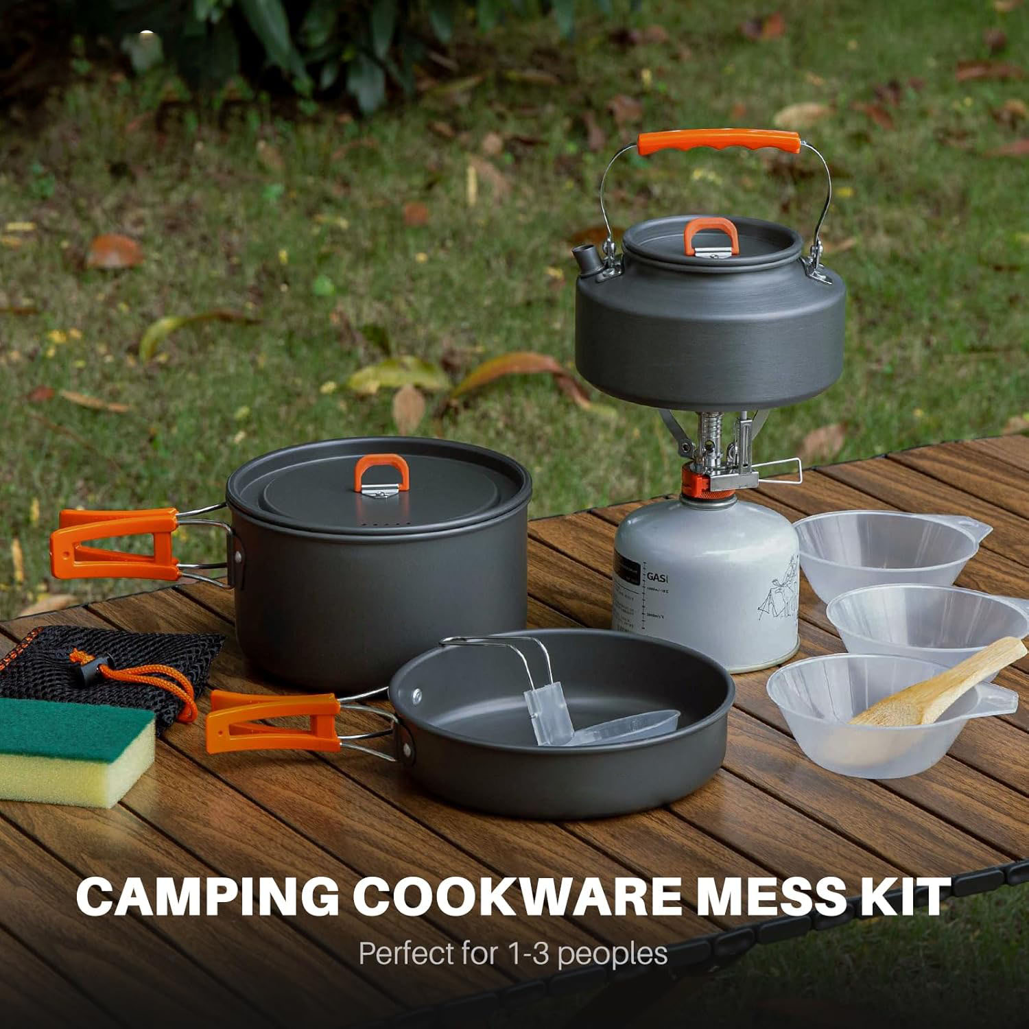 Camping Cookware Camping Pot a - Camping Cooking Set With Kettle recension och pris