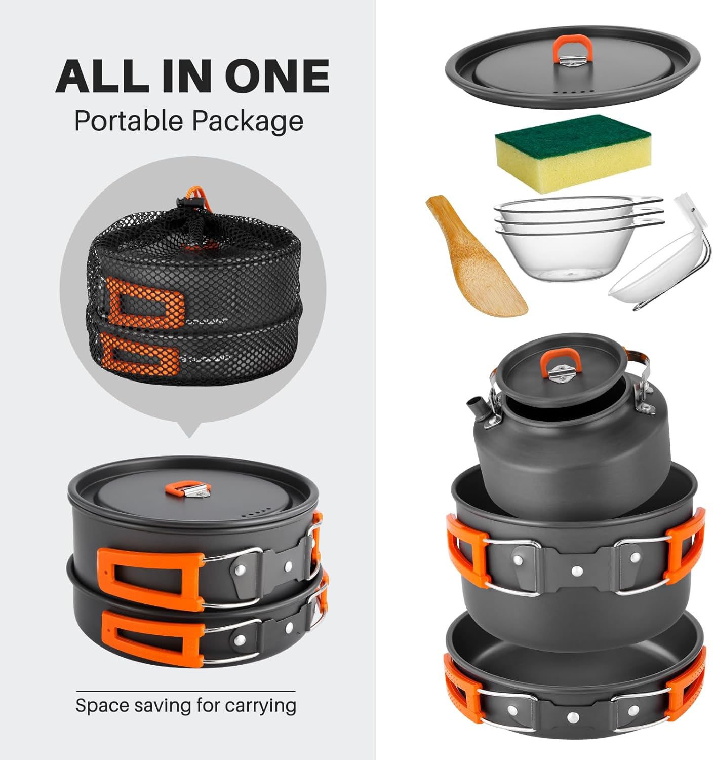 Camping Cookware Camping Pot a - Camping Cooking Set With Kettle recension och pris