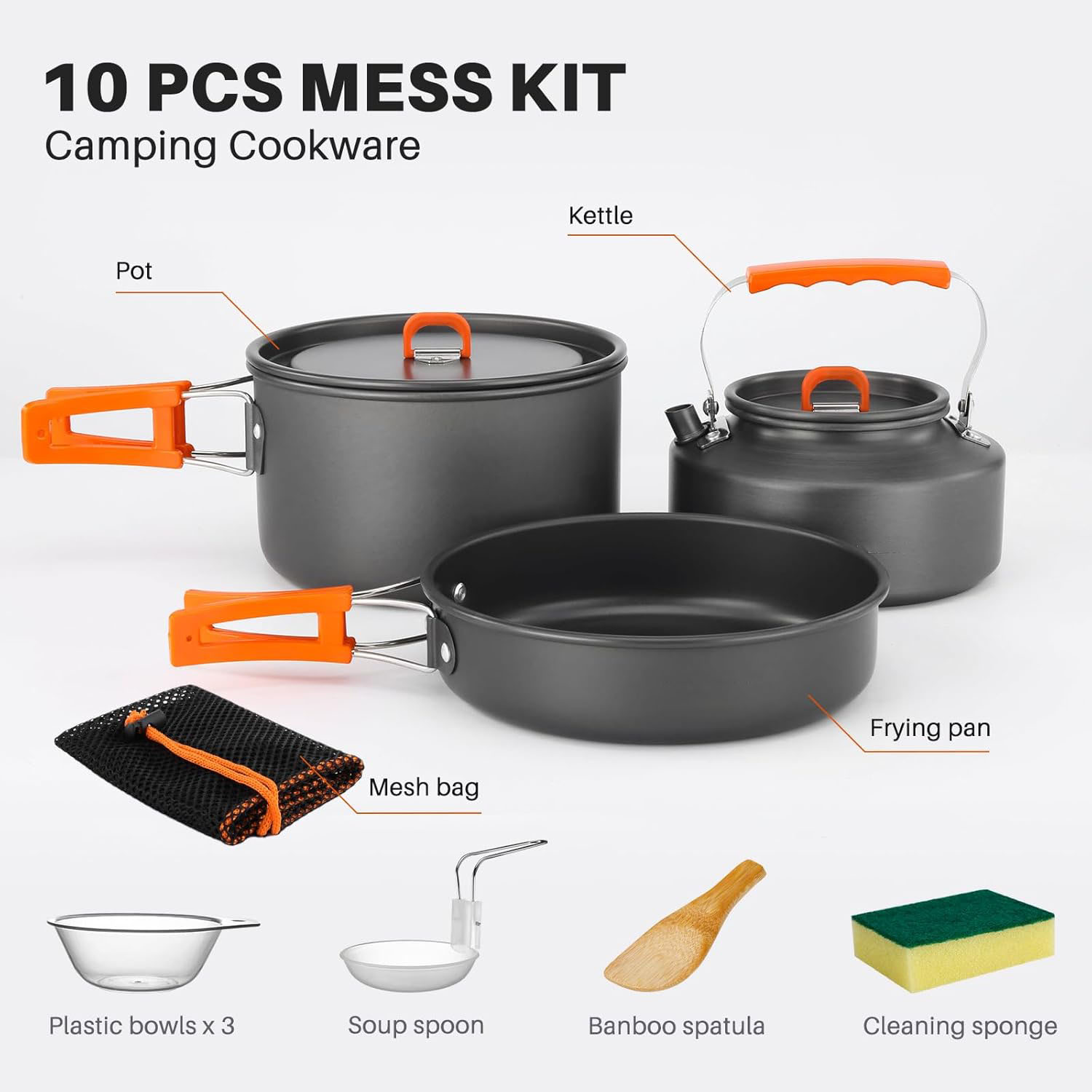 Camping Cookware Camping Pot a - Camping Cooking Set With Kettle recension och pris