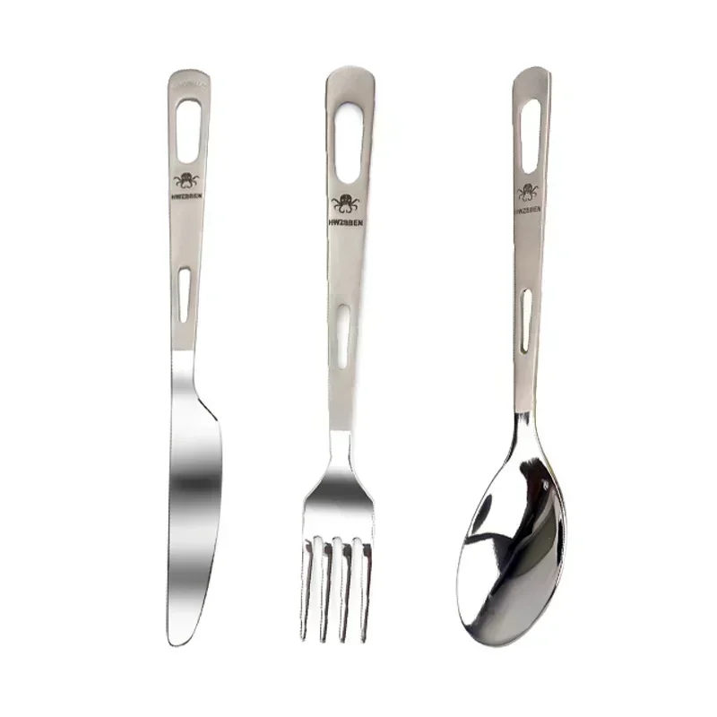 HWZBBEN Titanium Fork Spoon Kn - Camping Cooking Kit recension och pris