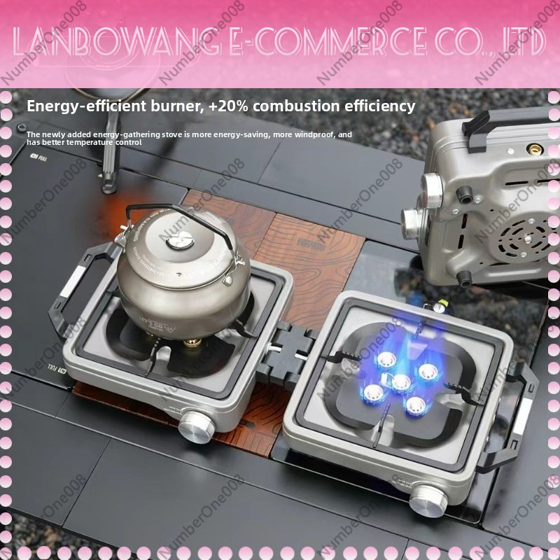 Outdoor Dual Burner High Power - Camping Cooking Griddle recension och pris
