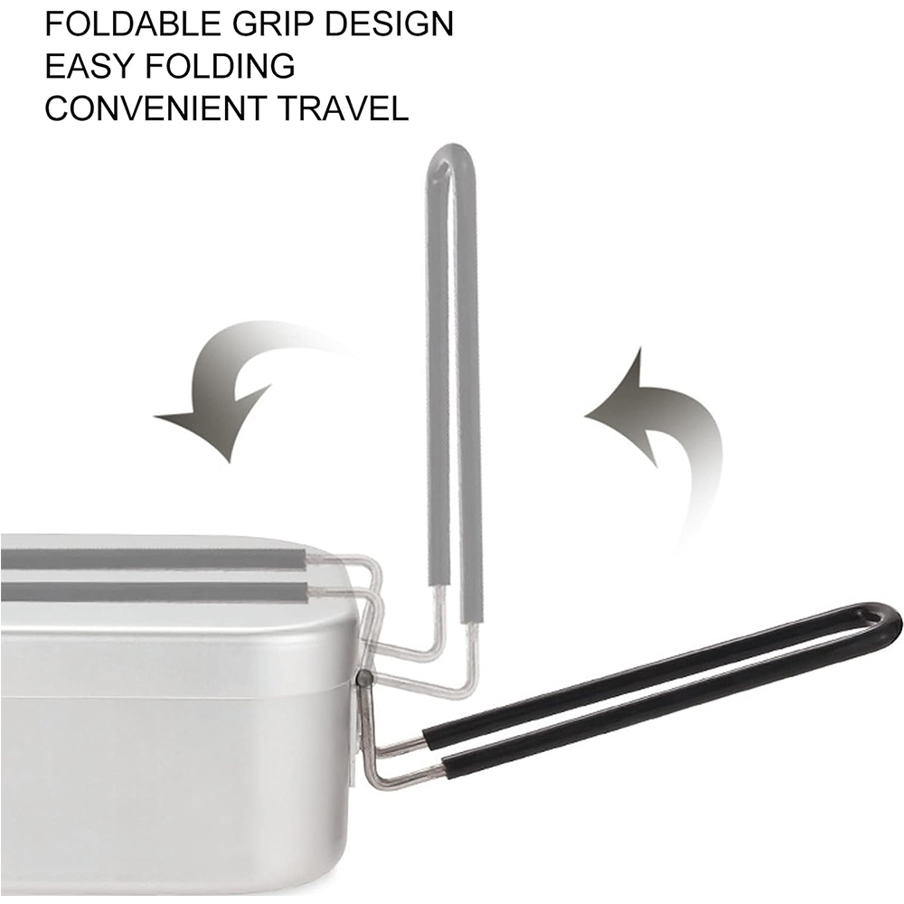 800ML Aluminum Lunch Boxes Out - Camping Cooking Kit recension och pris