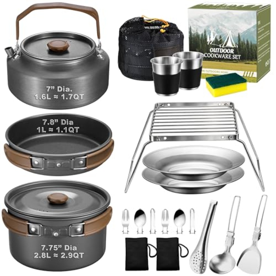 Camping cookware mess kit for  - Camping Cooking Kit recension och pris