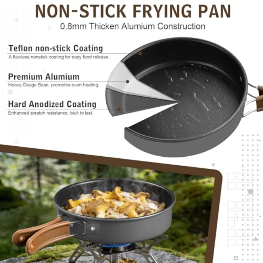 Camping cookware mess kit for  - Camping Cooking Kit recension och pris