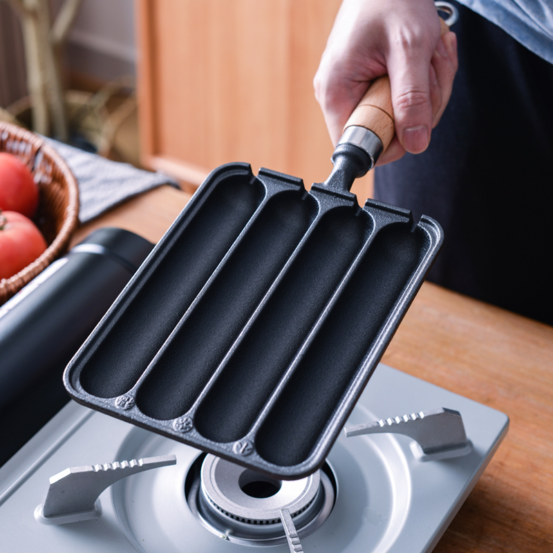 Cast Iron Sausage Grill Pan, O - Camping Cooking Hot Plate recension och pris
