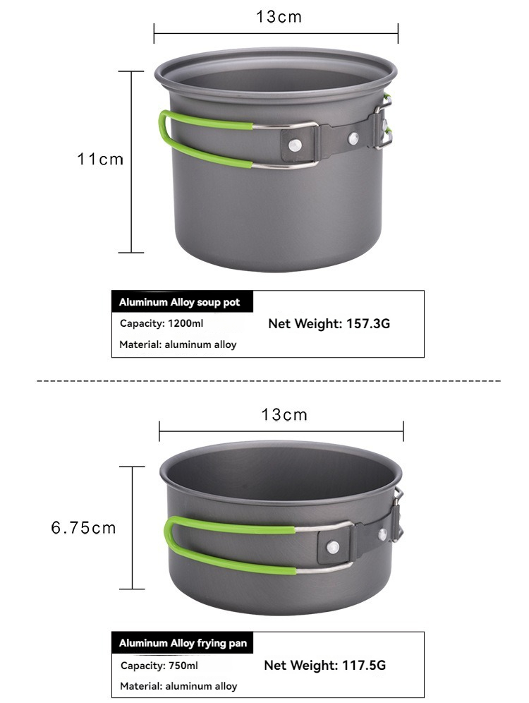 BRS-T15A Camping Cookware Mess - Camping Cooking Kit recension och pris