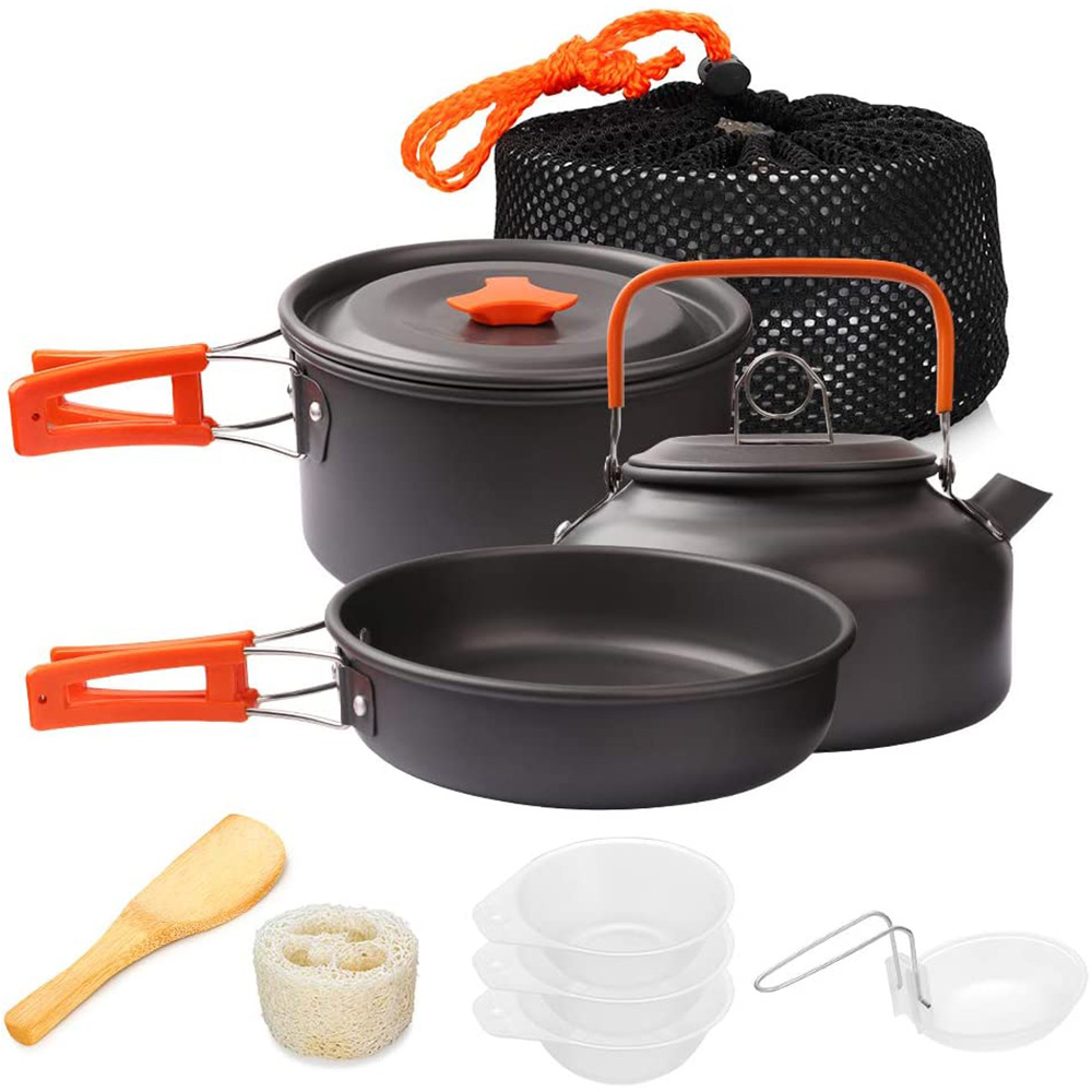 1pcs/1set Camping Cookware Kit - Camping Cooking Equipment Bag recension och pris