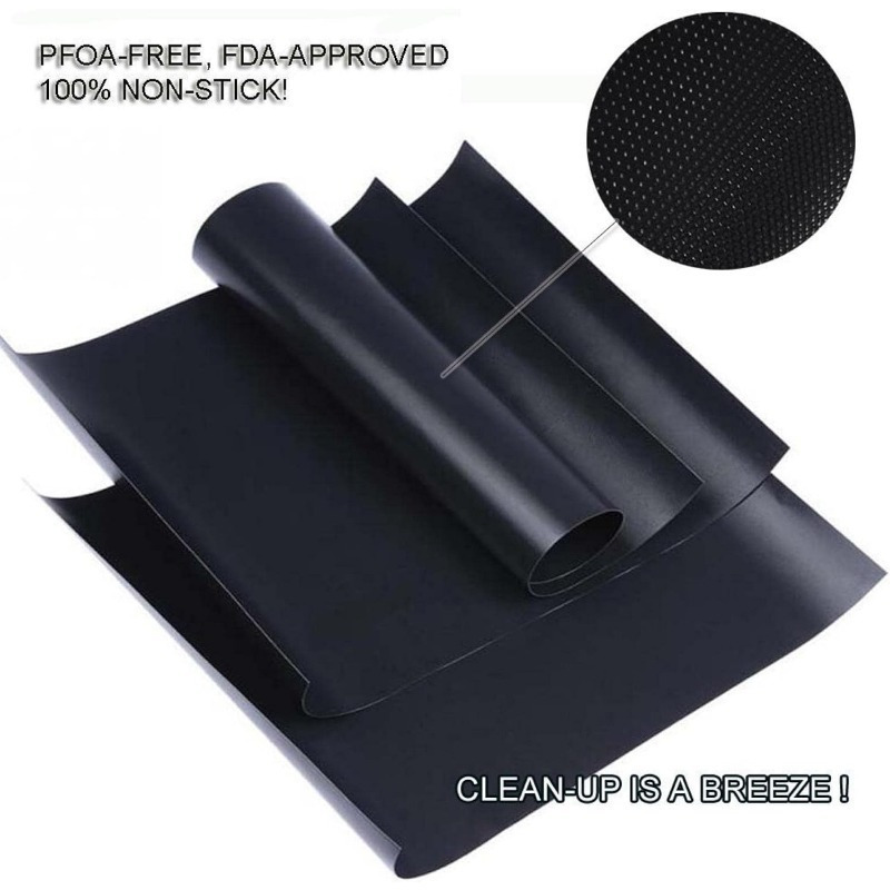 5pcs Non-Stick BBQ Grill Mat S - Camping Cooking Griddle recension och pris