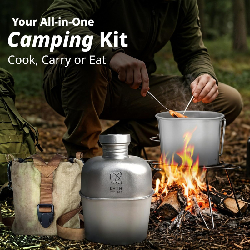 Keith Titanium Bottle Outdoor  - Camping Cooking Kit recension och pris