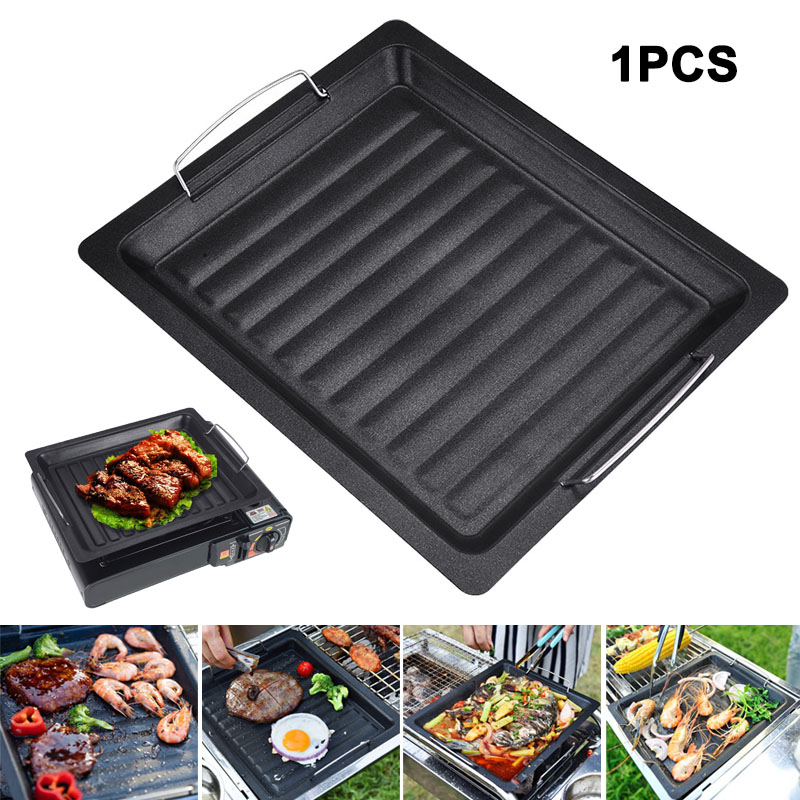 Outdoors Thick Square Grill Pa - Camping Cooking Griddle recension och pris