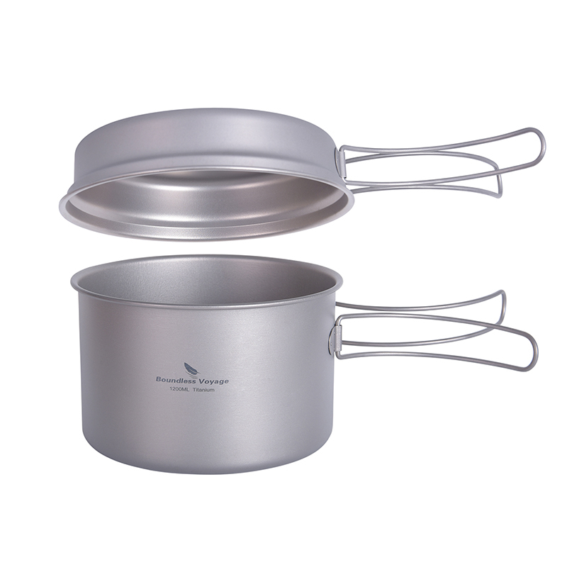 Boundless Voyage Titanium Pot  - Camping Cooking Set With Kettle recension och pris