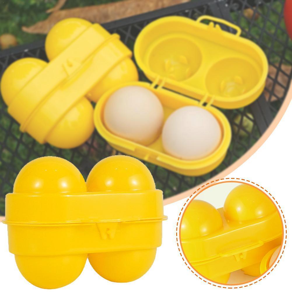 2 Grid Egg Storage Box Contain - Camping Cooking Cover recension och pris