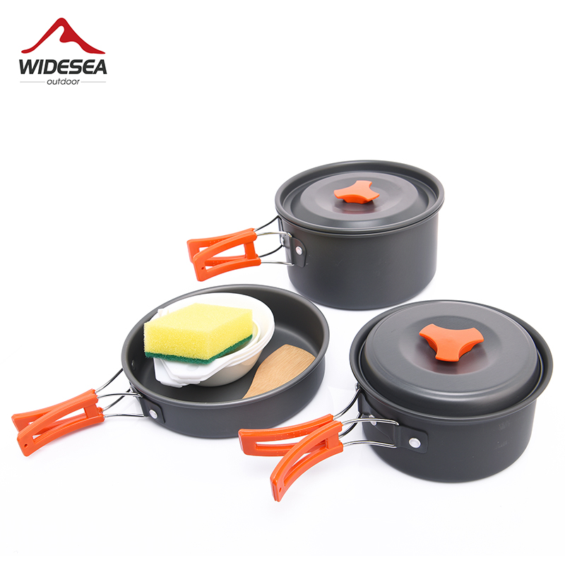 Widesea Camping Outdoor Cookwa - Camping Cooking Set With Kettle recension och pris