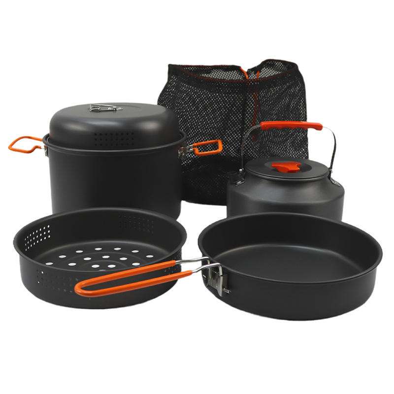 Outdoor Cookware Set Camping C - Camping Cooking Set With Kettle recension och pris