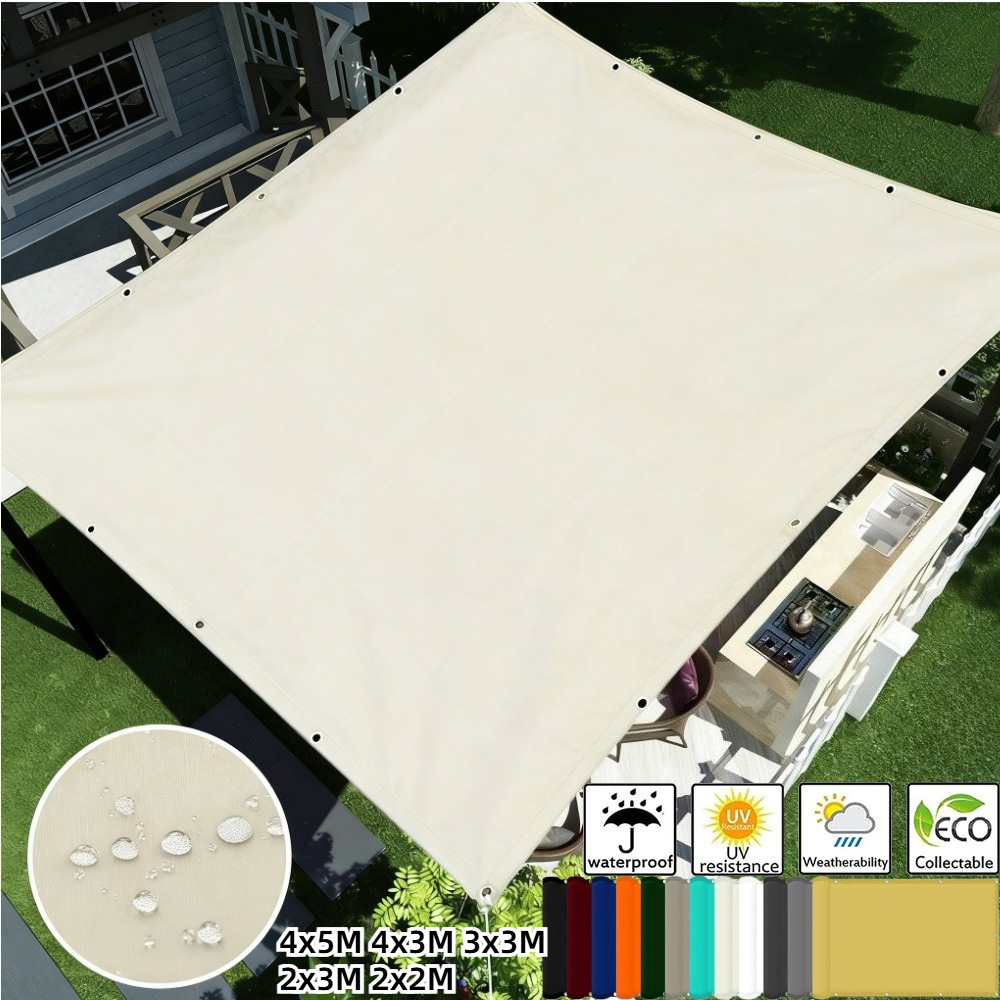 Waterproof Shade Sail with Gro - Camping Cooking Cover recension och pris