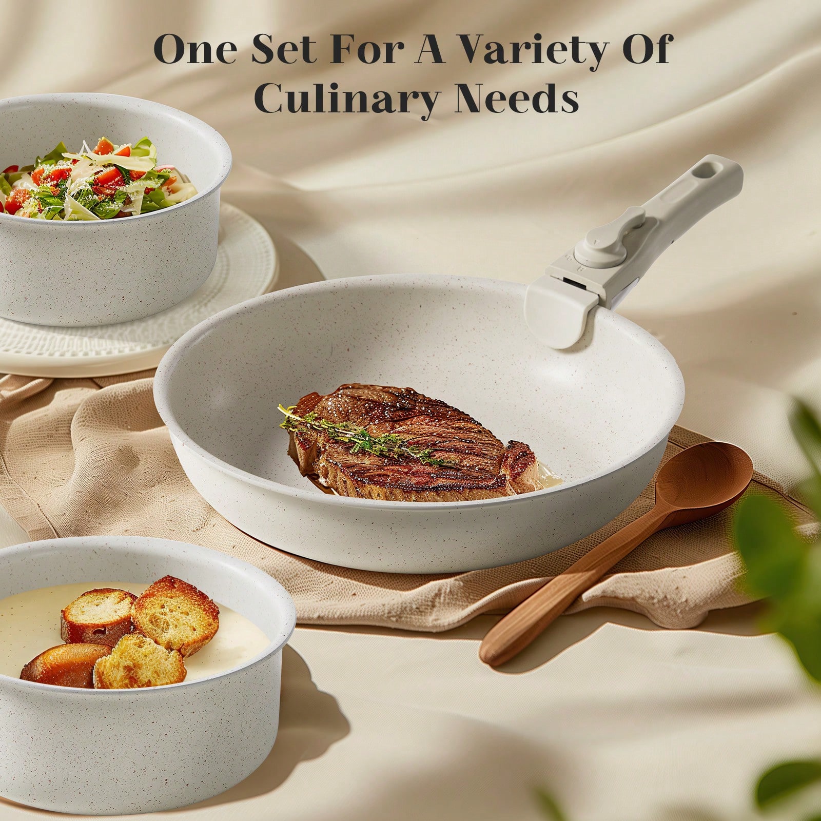 Pots And Pans Set Modern Minim - Camping Cooking Set Detachable Handle recension och pris