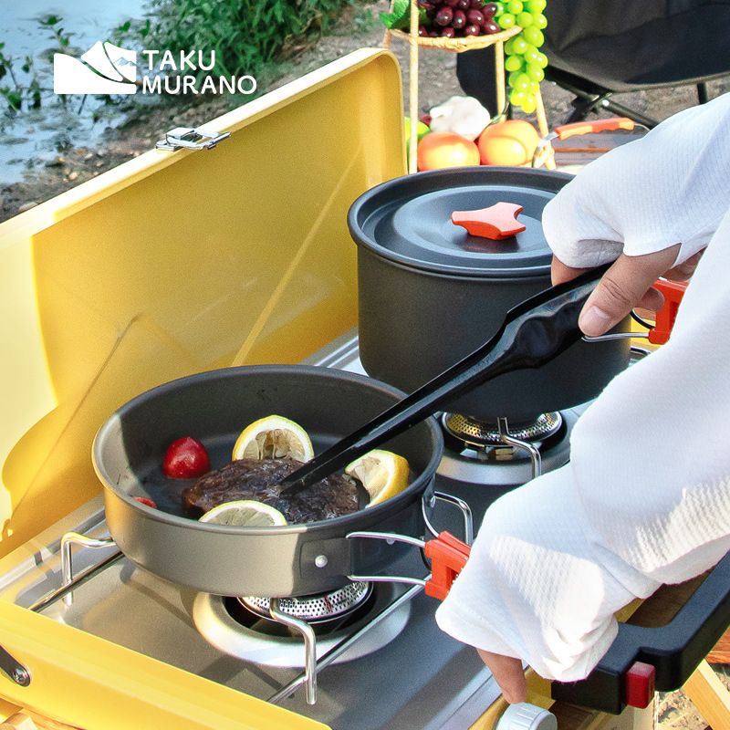 Camping Cookware Set Outdoor C - Camping Cooking Set With Kettle recension och pris