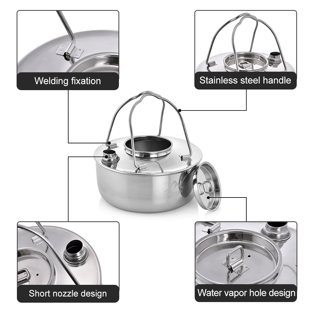 Widesea Camping Outdoor 1.7L S - Camping Cooking Kit recension och pris