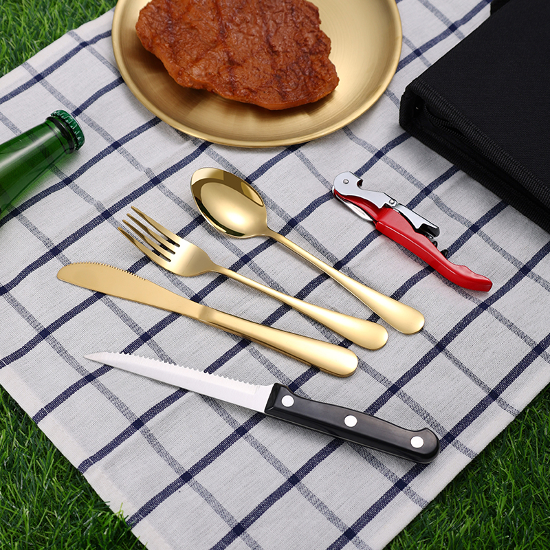 10Pcs Camping Tableware Set 30 - Camping Cooking Set Stainless Steel recension och pris