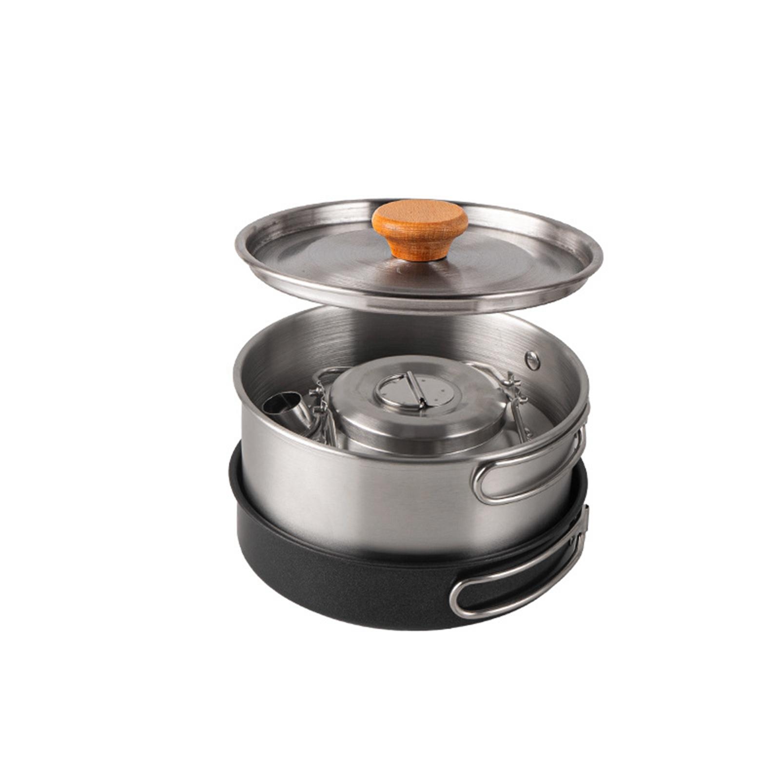 Camping Cookware Camping Cooki - Camping Cooking Set With Kettle recension och pris