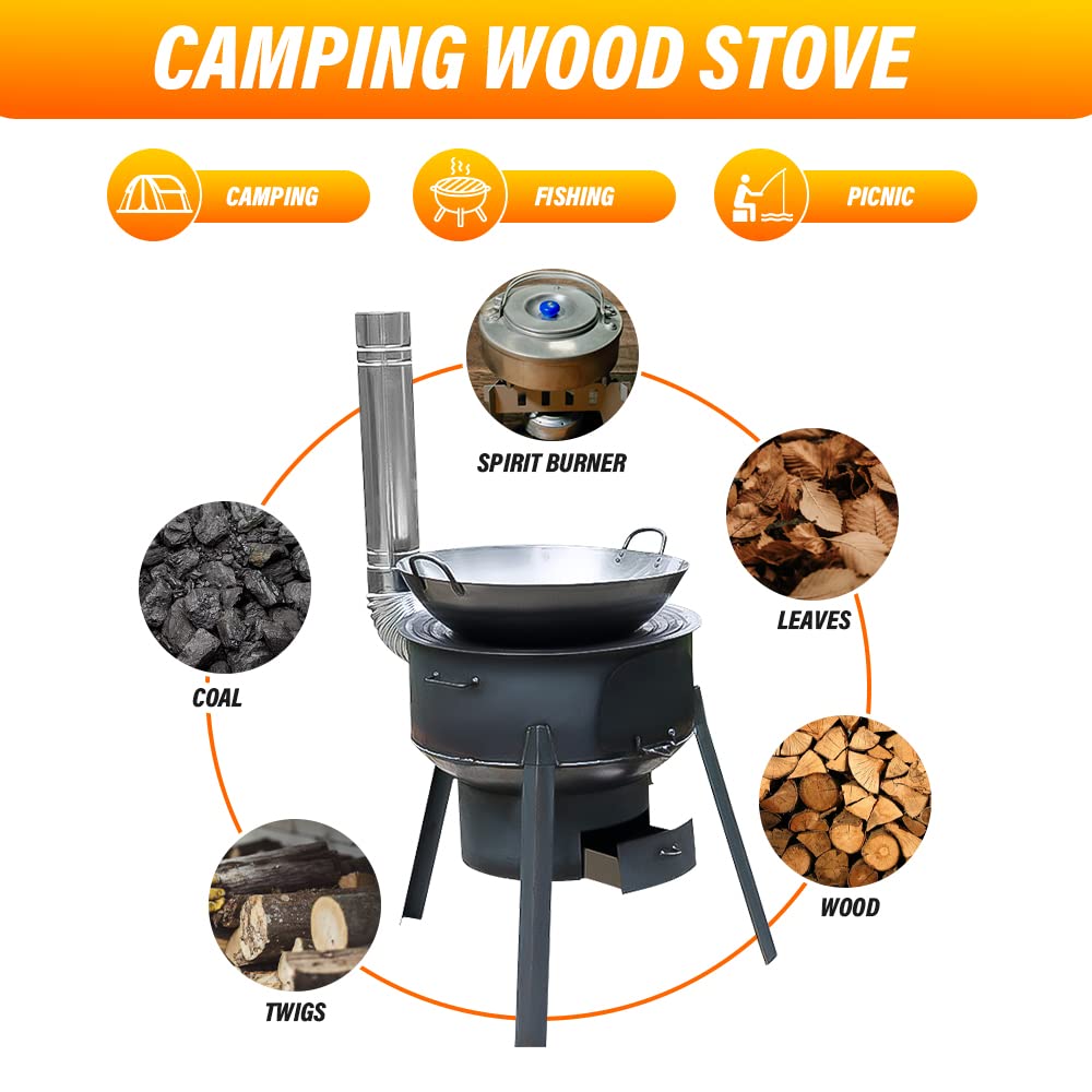 48cm Portable Detachable Outdo - Camping Cooking Hot Plate recension och pris