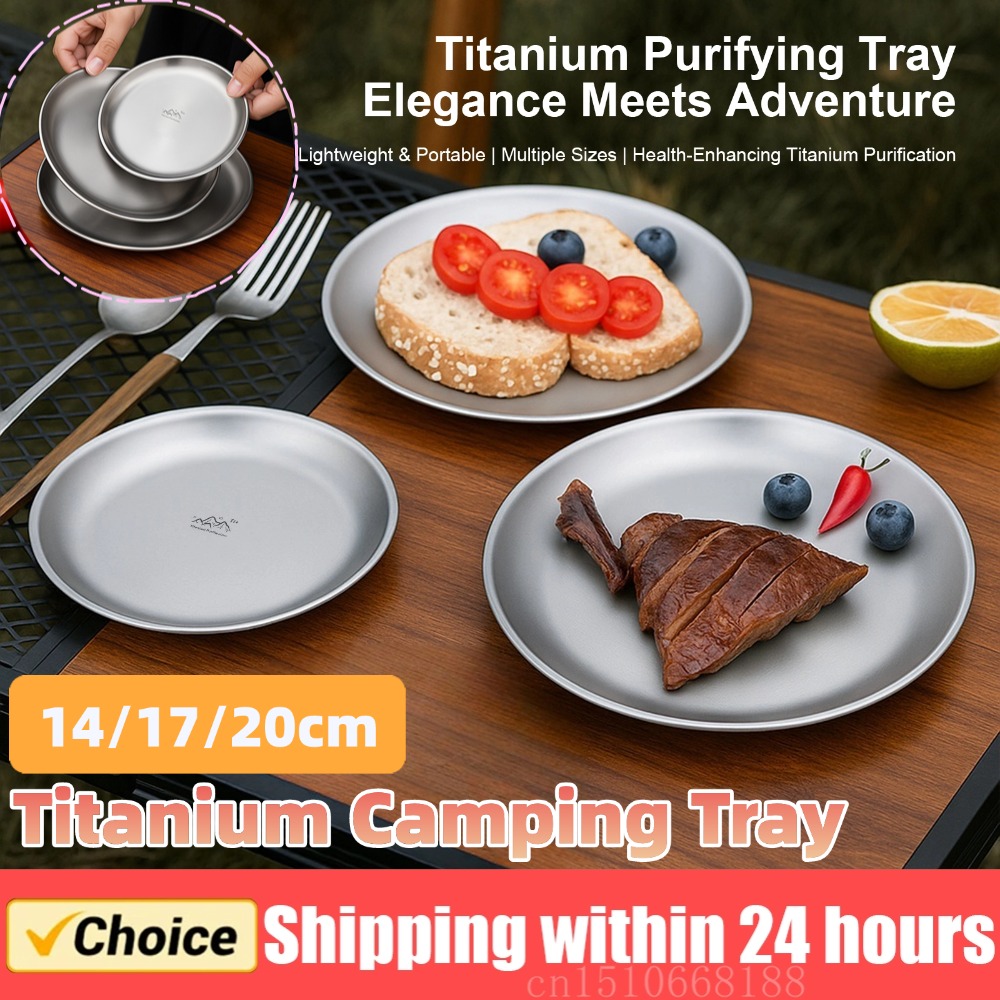 14/17/20cm Titanium Camping Pl - Camping Cooking Set Stainless Steel recension och pris